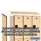 Salsbury Industries Wardrobe Locker, 45" W, 18" D, 76" H, (3) Wide, (6) Openings, Maple 22368MAP - alternate 8